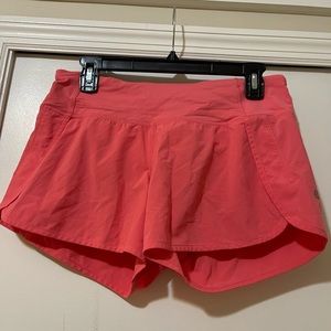 Lululemon pink running shorts